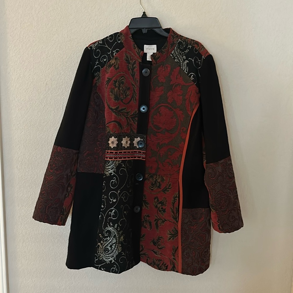 Chico’s Jacquard Jacket size 3